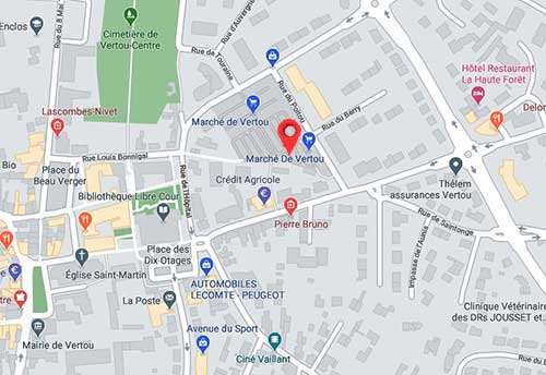 Plan du marché de Vertou