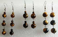 boucles d'oreilles - artisanat pierre fine