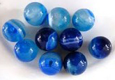 Perle Pierre de Agate bleu pierre agate