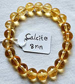 perle calcite naturelle Bracelet perle fine calcite naturelle